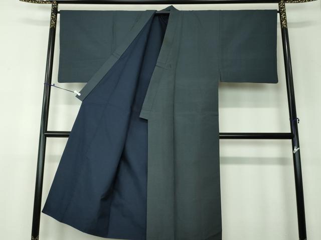 平和屋着物●男性 紬 アンサンブル 80亀甲 総詰め 正絹 逸品 DAAV6410ps