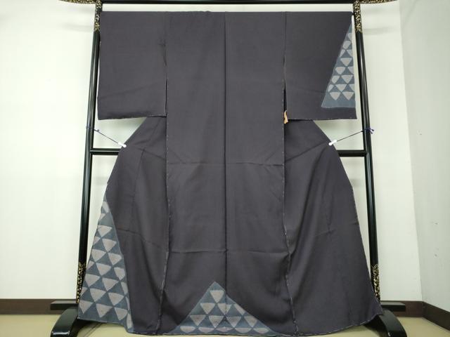 平和屋着物●訪問着 桶絞り 野菜づくし ウロコ取り 仮絵羽 正絹 逸品 未使用 DAAV6532ps