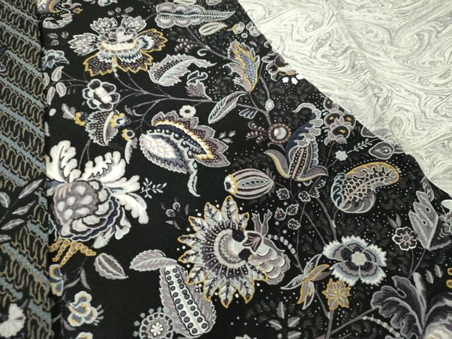 平和屋着物●訪問着 絞り 更紗花文 墨流し文様 金銀彩 正絹 逸品 DABE5348ps
