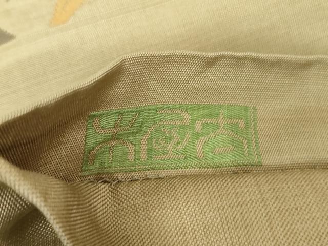 平和屋着物●名門木屋太 今河織物 六通柄袋帯 変わり市松花丸文 正絹 逸品 DAAV6915ps
