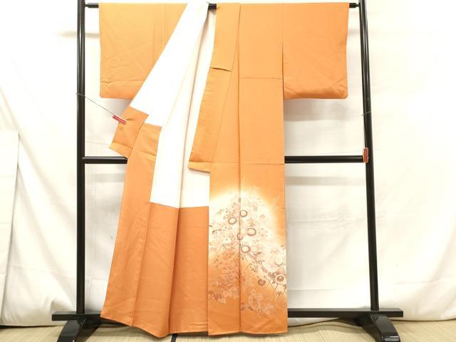 平和屋着物■色留訪問着 籬草花文 暈し染め 正絹 逸品 DAAV7216cd