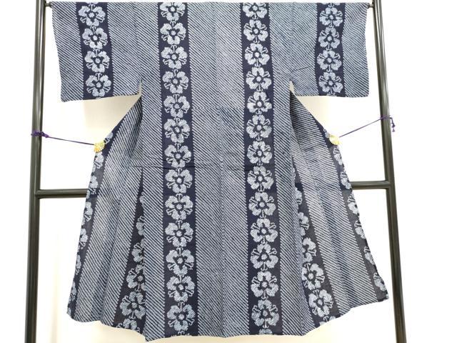 平和屋着物∴夏物　男性　浴衣　有松鳴海絞り　三浦絞り　綿　逸品　CABJ0137ng 平和屋着物∴夏物 男性 浴衣 有松鳴海絞り 花間道 綿 逸品 DAAV7276cd