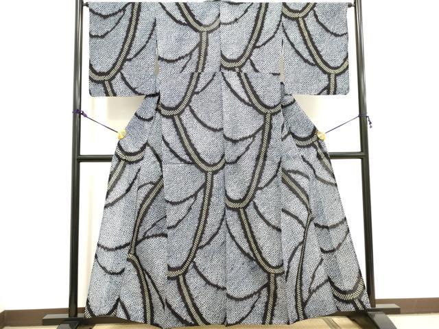 平和屋着物∴夏物 浴衣 有松鳴海絞り 流水文 綿 逸品 DAAV7279cd