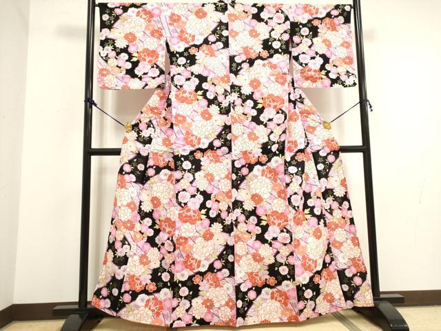 平和屋着物∴夏物 浴衣 花尽くし 綿 逸品 DAAV7290cd