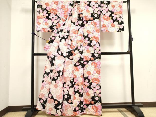 平和屋着物∴夏物 浴衣 花尽くし 綿 逸品 DAAV7290cd