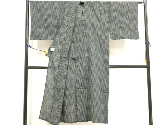 平和屋着物∴夏物 男性 小紋・浴衣兼用 霞文 綿麻 逸品 DAAV7294cd