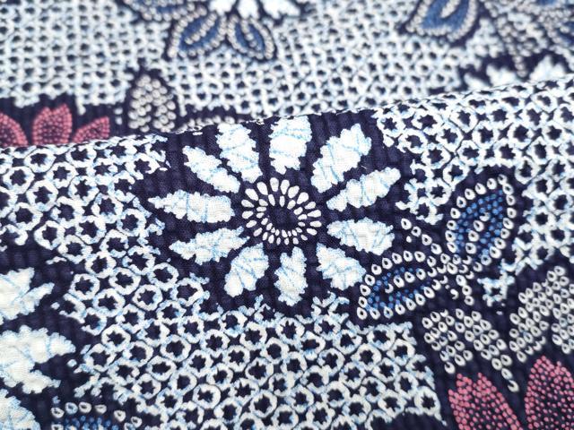 平和屋着物∴夏物 浴衣 花尽くし 綿 逸品 DAAV7309cd