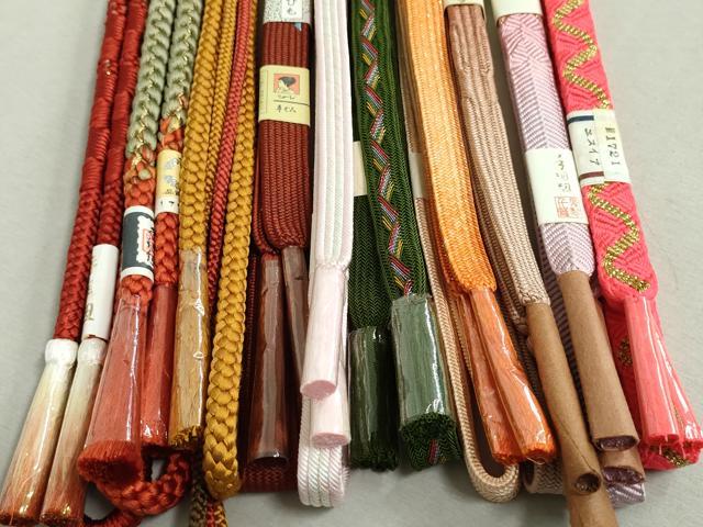 平和屋着物●和装小物 帯締め10本 笹浪組 手組紐 京くみひも 金糸 松坂屋扱い 逸品 未使用 DAAV8037by