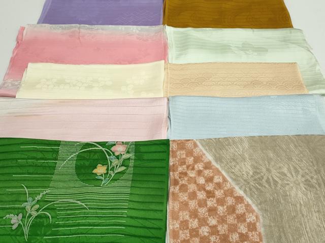 平和屋着物*夏物 和装小物 帯揚げ10枚 正絹 逸品 DAAV8119by