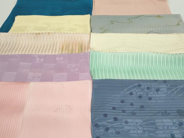 平和屋着物*夏物 和装小物 帯揚げ10枚 正絹 逸品 DAAV8124by