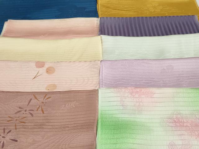 平和屋着物＊夏物　和装小物　帯揚げ10枚　正絹　逸品　DAAV8131by 平和屋着物＊夏物 和装小物 帯揚げ10枚 正絹 逸品 DAAV8131by 平和屋着物