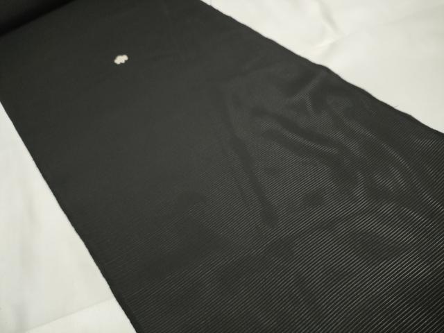 平和屋着物*夏物 黒紋付 黒反物 着尺 絽 洗える着物 未使用 DAAV8436zzz