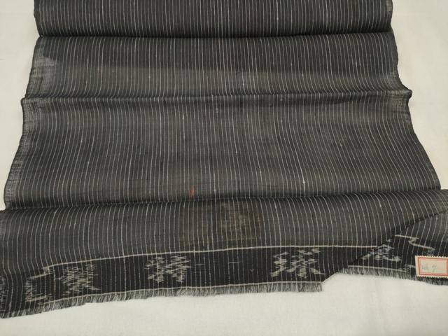 平和屋着物*夏物 夏琉球 反物 着尺 縞 証紙付き 逸品 未使用 DAAV8444zzz