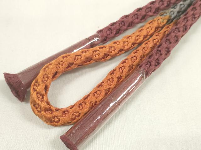 平和屋着物●和装小物 帯締め・帯揚げセット 横段文 逸品 未使用 DAAV8472zzz