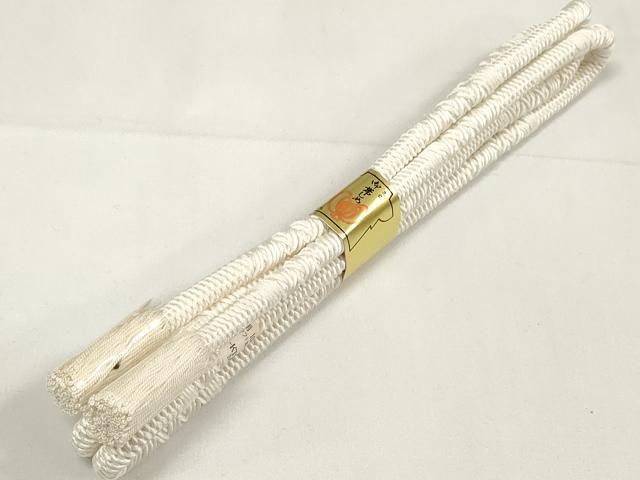 平和屋着物●和装小物 帯締め・帯揚げセット 礼装用 中抜き絞り 菊 逸品 未使用 DAAV8497zzz