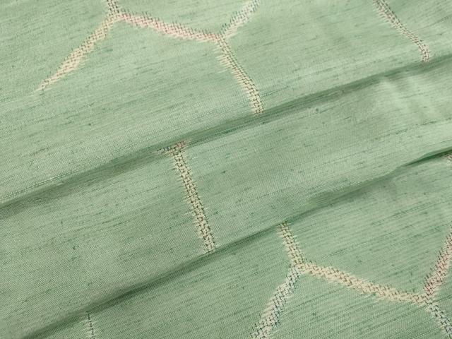 平和屋着物○上質な紬 亀甲柄 正絹 逸品 DAAV8529tw 