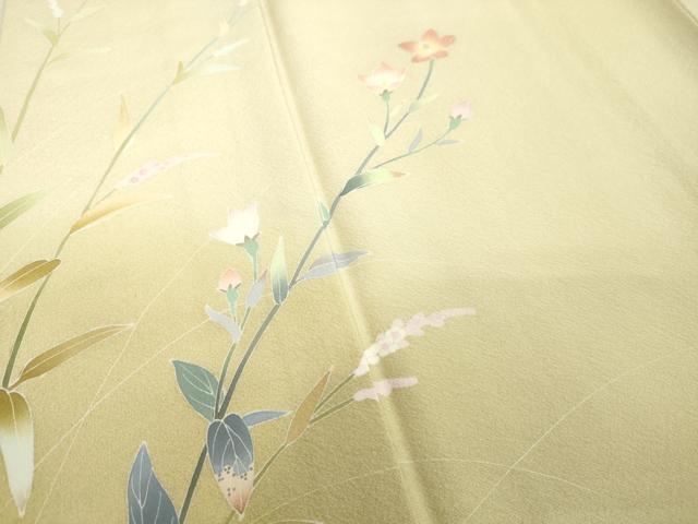 平和屋着物●訪問着 友禅 作家物 草花文 暈し染め 正絹 逸品 DAAV8584tw