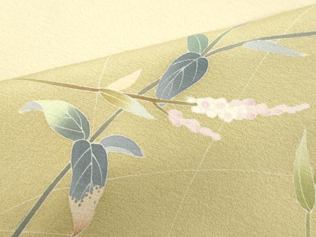 平和屋着物●訪問着 友禅 作家物 草花文 暈し染め 正絹 逸品 DAAV8584tw