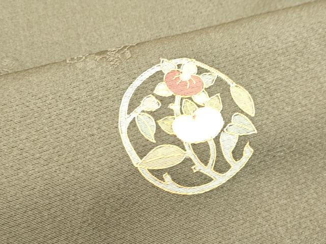 平和屋着物●友禅作家の巨匠 浅井青仁 訪問着 草花丸文 暈し染め 金彩 正絹 逸品 DAAV8639tw