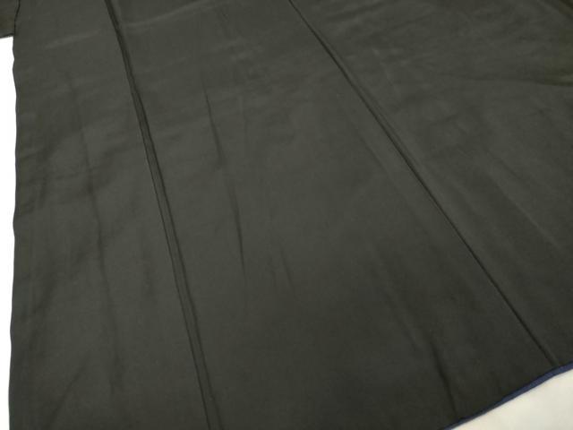 平和屋着物●男性 黒紋付・羽織セット 正絹 逸品 DAAV8681tw