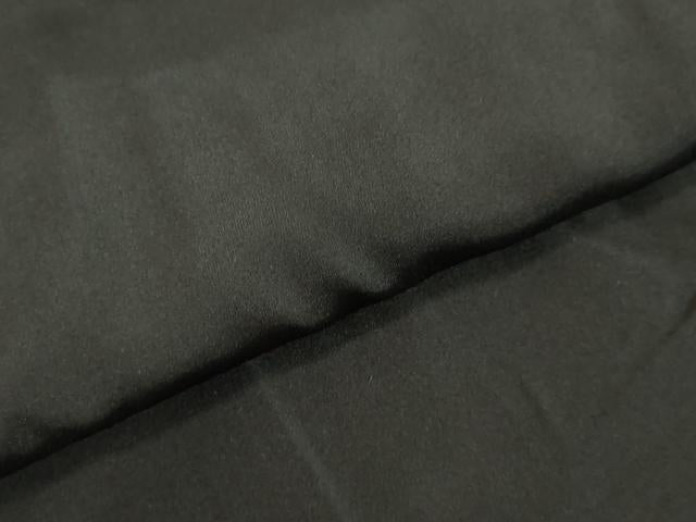 平和屋着物●男性 黒紋付・羽織セット 正絹 逸品 DAAV8681tw