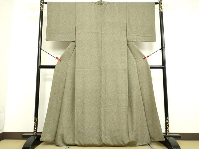 平和屋着物●江戸小紋 草花文 正絹 逸品 DAAV8746tw