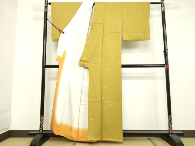 平和屋着物●上質な小紋 箔散らし文 正絹 逸品 DAAV8749tw