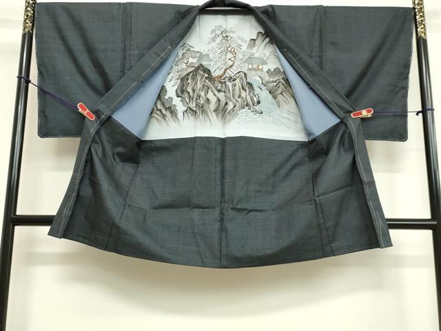 平和屋着物●男性 本場大島紬 アンサンブル 100亀甲 総詰め 正絹 逸品 未使用 DAAV8751tw