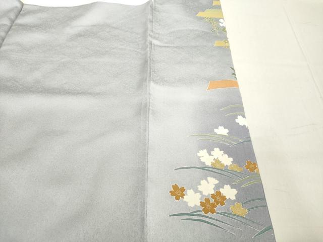 平和屋着物●色留袖 駒刺繍 地紙宝尽くし文 暈し染め 金彩 正絹 逸品 未使用 DAAV8823tw