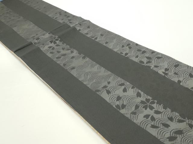 平和屋着物●両面 六通柄袋帯 舞桜間道 金銀糸 正絹 逸品 DAAV9233ob