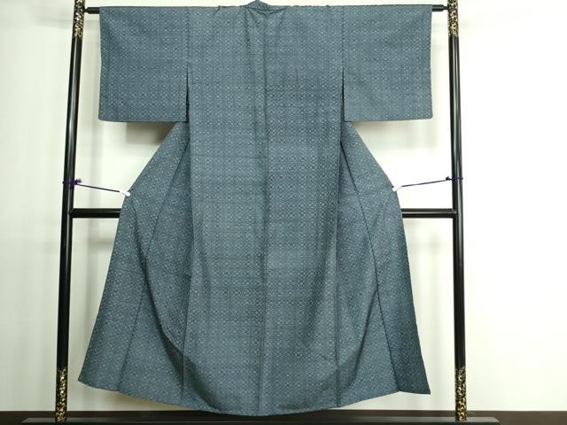 平和屋着物▽上質な紬 単衣 変わり間道 正絹 逸品 DAAV9534sf