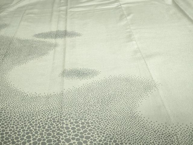 平和屋着物▽本塩沢 訪問着 単衣 藤倉守正 やまだ織 石畳文 正絹 逸品 DAAV9570sf