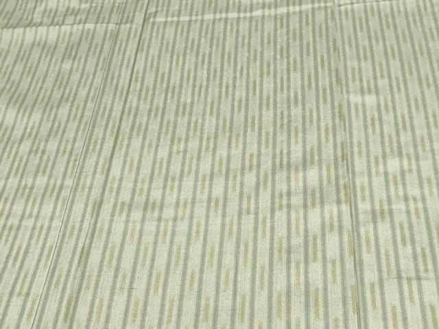 平和屋着物▽五代目・諏訪好風 紬 単衣 間道 反端付き 正絹 逸品 DAAV9572sf