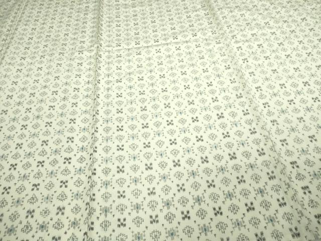 平和屋着物▽上質な紬 単衣 吉祥文 正絹 逸品 DAAV9578sf