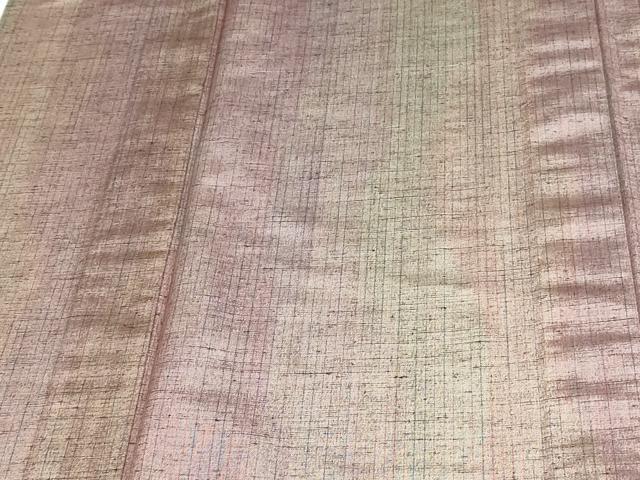 平和屋着物▽上質な紬 単衣 霞文 正絹 逸品 DAAV9601sf