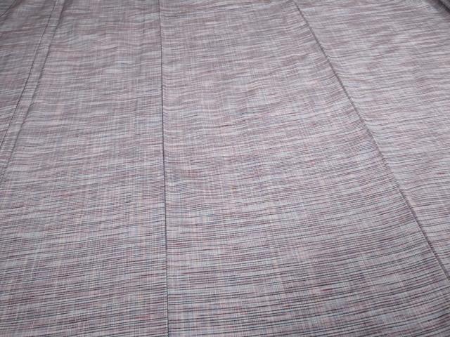 平和屋着物▽上質な紬 単衣 格子 正絹 逸品 DAAV9605sf