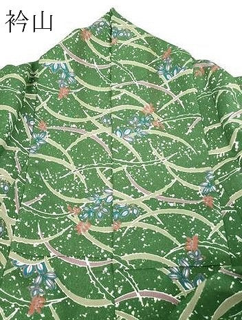 平和屋着物▽小紋 単衣 芝文 洗える着物 DAAV9611sf