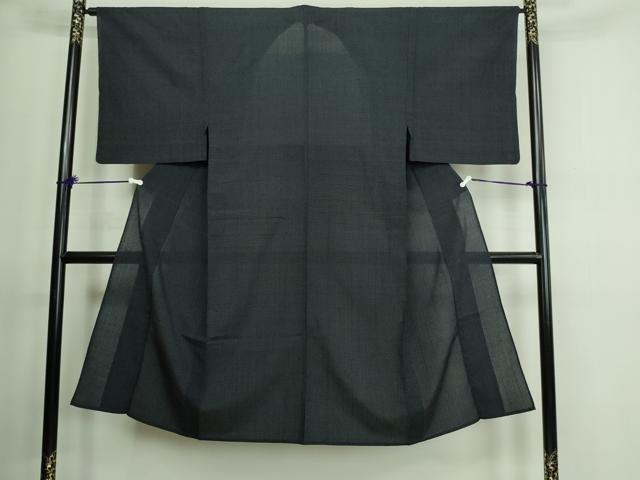 平和屋着物▽男性 本塩沢 単衣 90亀甲 亀甲文 正絹 逸品 DAAV9620sf
