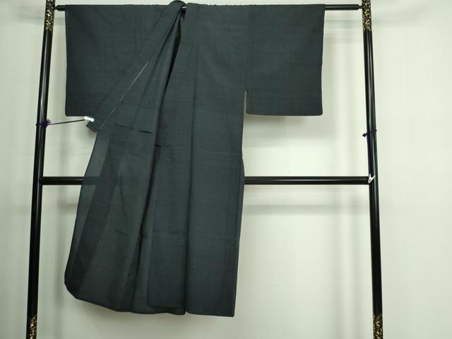 平和屋着物▽男性 本塩沢 単衣 90亀甲 亀甲文 正絹 逸品 DAAV9620sf