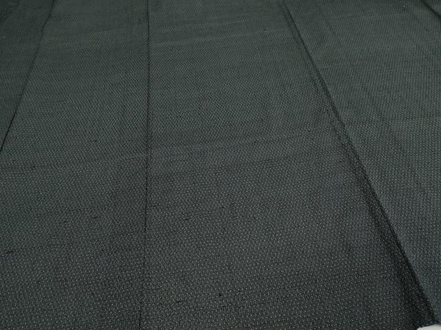 平和屋着物▽男性 本塩沢 単衣 90亀甲 亀甲文 正絹 逸品 DAAV9620sf