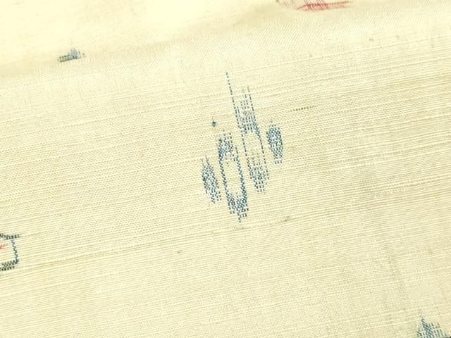 平和屋着物▽上質な紬 単衣 吉祥文 正絹 逸品 DAAV9627sf