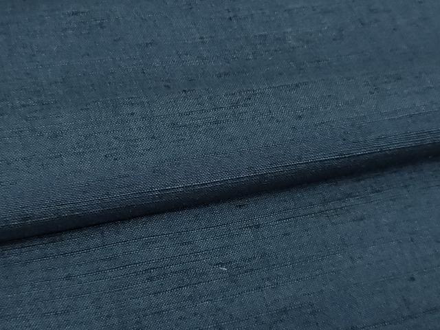 平和屋着物▽上質な紬 単衣 留紺色 正絹 逸品 DAAV9641sf