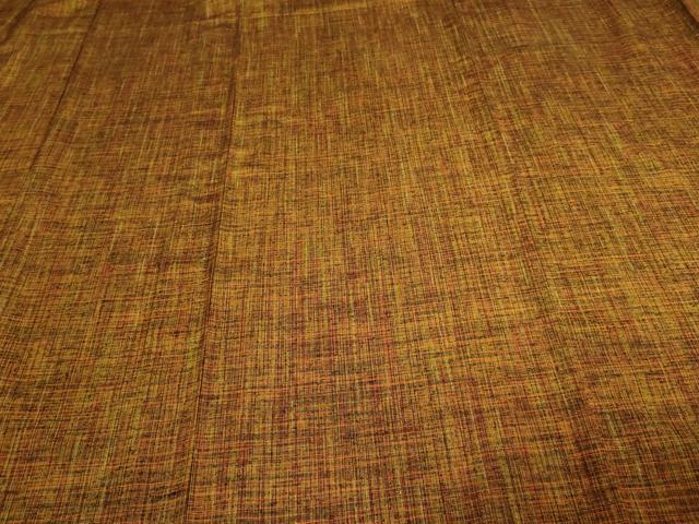 平和屋着物▽上質な紬 単衣 格子 正絹 逸品 DAAV9653sf
