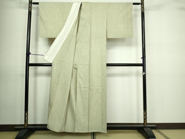 平和屋着物▽上質な紬 単衣 霞文 正絹 逸品 DAAV9659sf