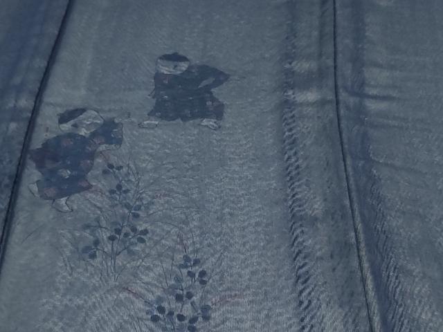 平和屋着物▽訪問着 無双 紗袷 紗×紗 童子遊び 正絹 逸品 DAAV9717sf
