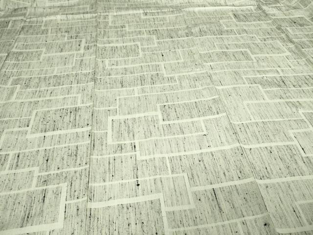 平和屋着物▽上質な紬 単衣 変わり間道 正絹 逸品 DAAV9719sf