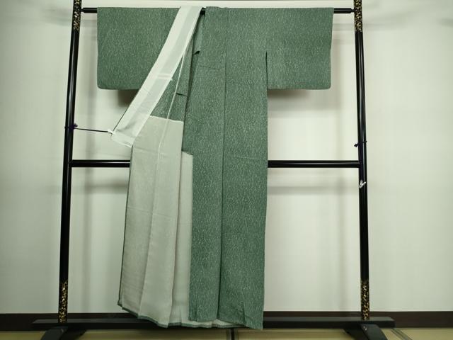 平和屋着物▽上質な小紋 単衣 芝文 正絹 逸品 DAAV9721sf