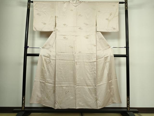 平和屋着物▽訪問着 単衣 青海波花文 金彩 やまと誂製 正絹 逸品 DAAV9726sf
