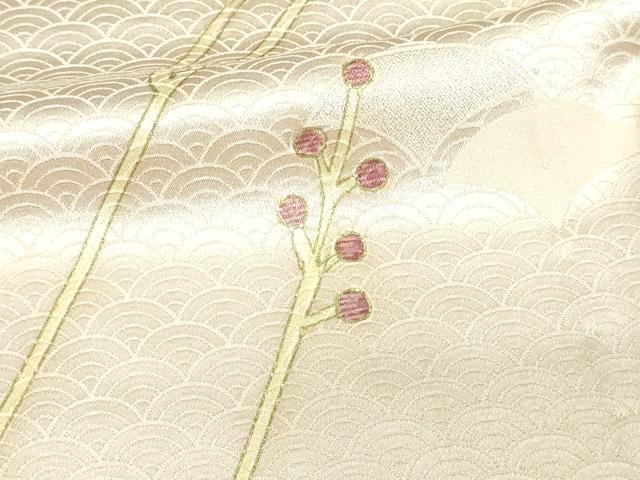 平和屋着物▽訪問着 単衣 青海波花文 金彩 やまと誂製 正絹 逸品 DAAV9726sf