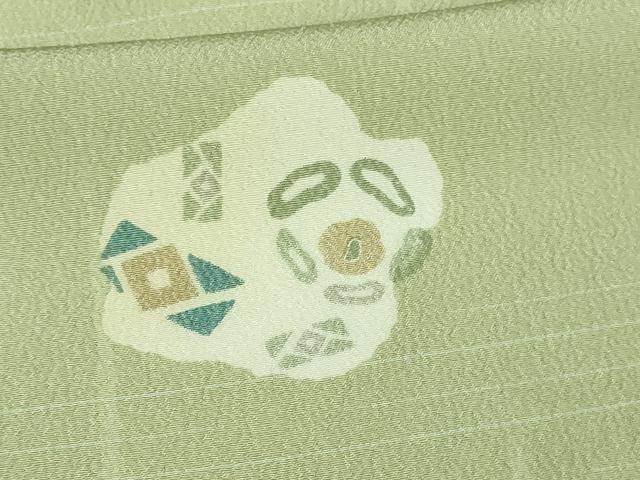 平和屋着物▽小紋 単衣 草花文 洗える着物 DAAV9766sf